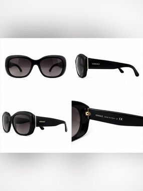 VERSACE 4287 oversized black sunglasses Women's Sunglasses
